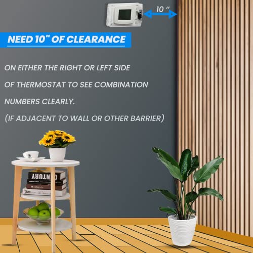 Statguardplus Xl2 Universal Thermostat Guard With Combination Lock, Clear Thermostat Lock Box Includes Wall-Cover For Clean Look (Fits Thermostats 4.5 X 7 X 2.5). #TOP2