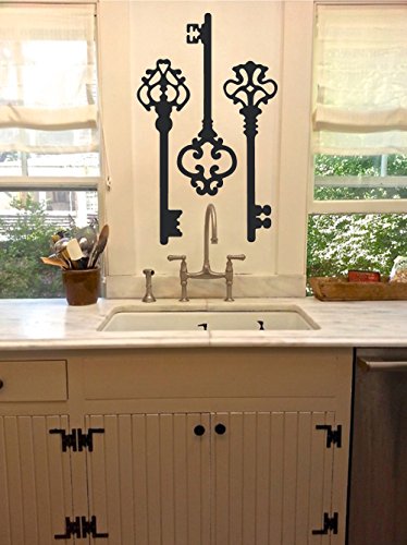 The Decal Guru Antique Skeleton Keys Wall Home Decor Stickers