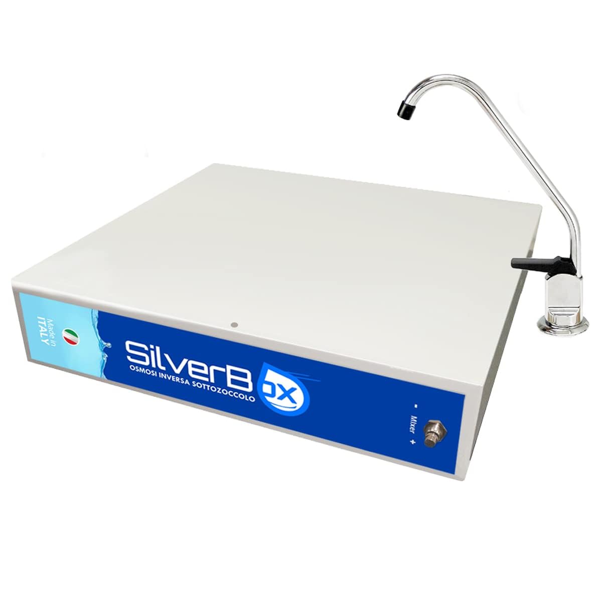 Purificador de agua Silverbox ECO 60 l/h - Purificador de agua ósmosis inversa bajo zócalo Made in Italy - Producción directa de agua oligomineral de forma instantánea y segura
