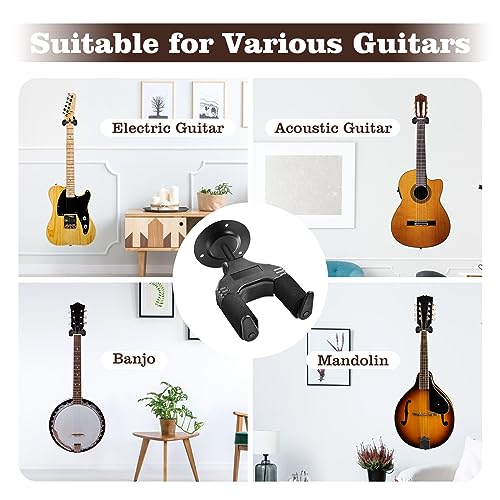 OTraki Gitara uchwyt ścienny automatyczne blokowanie gitara hak ścienny wieszak stojak instrument wsparcie do elektrycznej gitary akustycznej, basu