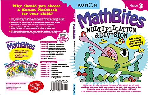 Kumon MathBites: Grade 3 Multiplication & Division -Bite-Sized Practice to Build Skills & Confidence - Image 3