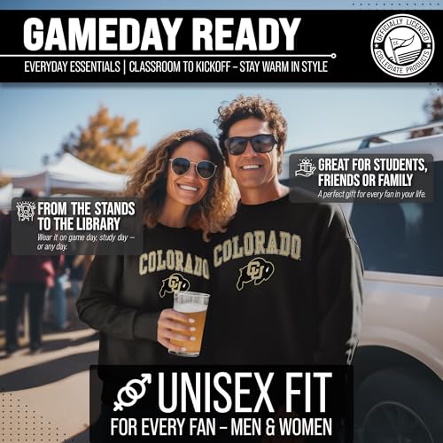 Image of NCAA College Sweatshirt Fleece Crewneck Pullover for Men and Women | Officially licensed NCAA college gameday crewneck pullover - 9 oz fleece lined sweatshirt with arch and logo design