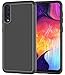 Dahkoiz for Samsung Galaxy A50 Case with Tempered Glass Screen Protector, Dual Layer Drop Protection Cover Protective Phone Case for Samsung Galaxy A50/A50S/A30S, Black