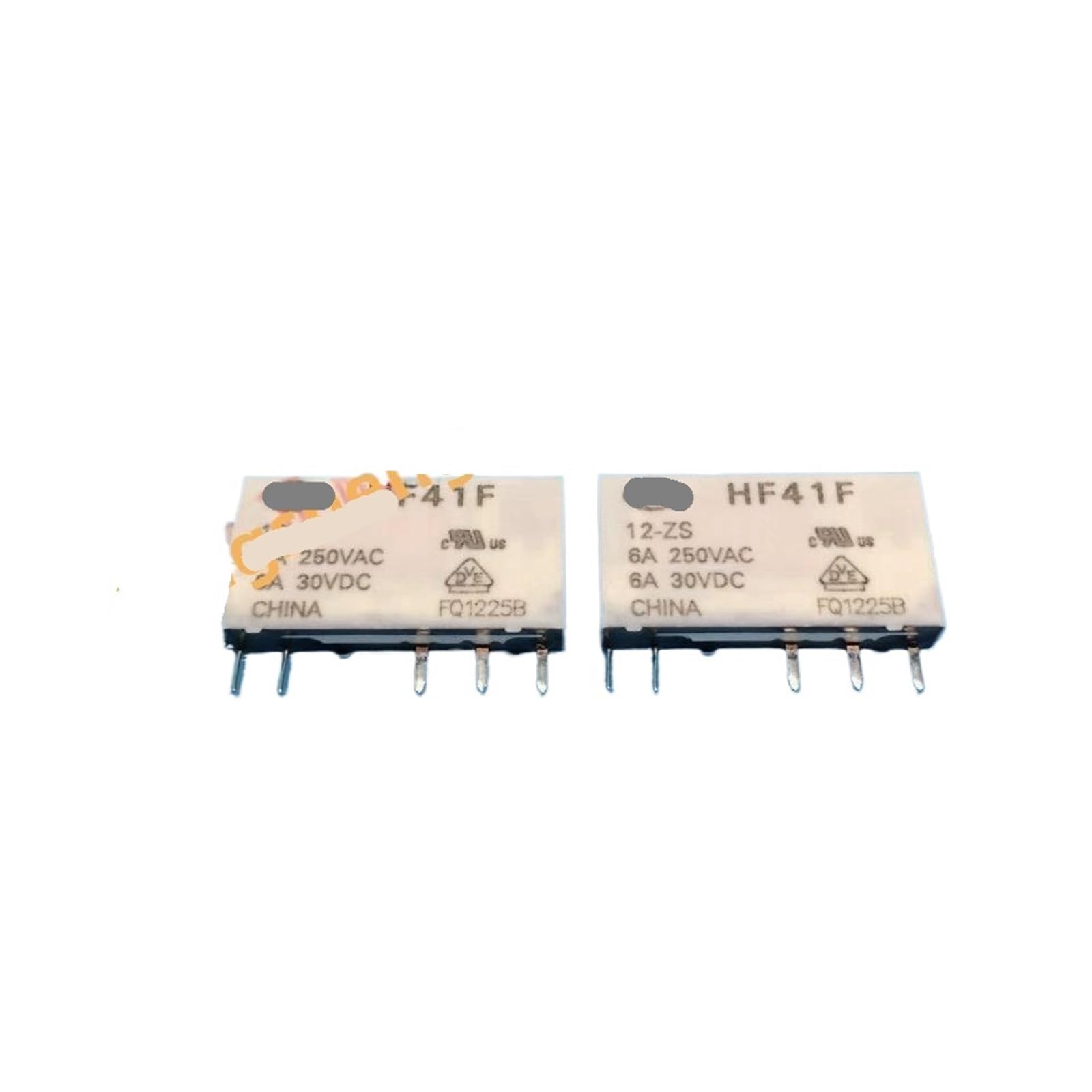 Relais 12VDC HF41F-12-ZS à commutation stable 6A 250VAC