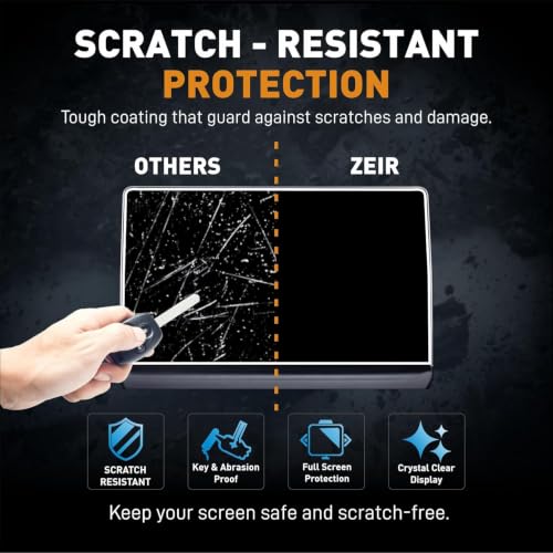 Image of ZEIR [2 PACK] Screen Protector Compatible With VINFAST V6 & V7 | 12.9 Inch Infotainment Guard || Anti Fingerprint | Water Resistant || Scratch VinfastV6 New Car 9H Accessories 2025 [Not Tempered Glass]