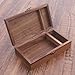 LONMAIX Walnut Handmade Walnut Partition Wooden Box for Keepsakes, Photos, Jewelry Ring Wedding Gift Box