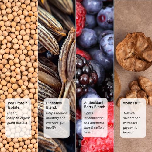 Image of Women's Plant Protein | 24g Protein per Serve | Pack of 3 (1.5kg) + Shaker | Real Vanilla Flavor | Vegan Pea Protein Isolate | No Bloating, Easy to Digest | 6 Natural Antioxidants | Safe | Sweetened with Monk Fruit | For the Everyday Woman