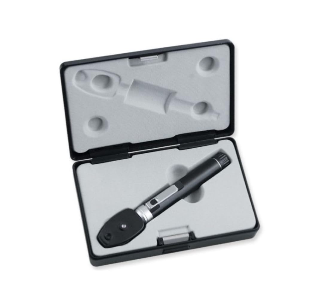 "P16" OFTALMOSCOPIO SIGMA LED F.O. con manico ricaricabile e batteria