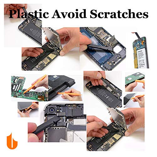 Urbanstrive Nylon Plastic Spudger Non-Marring Opening Tool Pry Bar for Open and Repair iPhone, Smartphones, Laptop, and Electronic Plastic Cases, 5-Pack (Black)