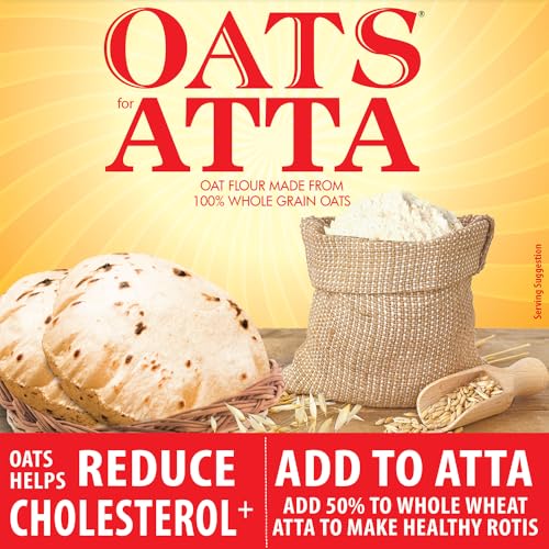Image of Bagrry's Oats Atta 500gm Box | High in Protein & Fibre | Helps Manage Weight & Reduce Cholesterol | Non GMO | Healthy Oats Atta |100% Whole Grain Oats Atta