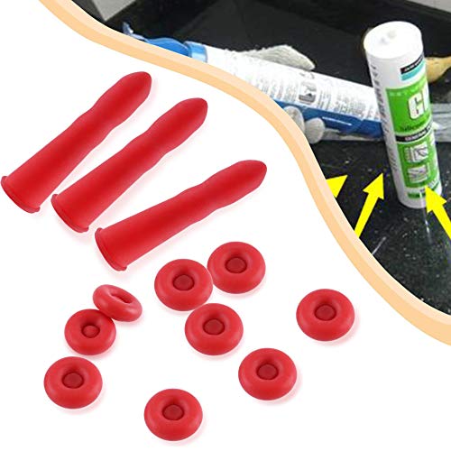 Cubierta protectora para boquilla de masilla roja 50 pcs miniatura 2
