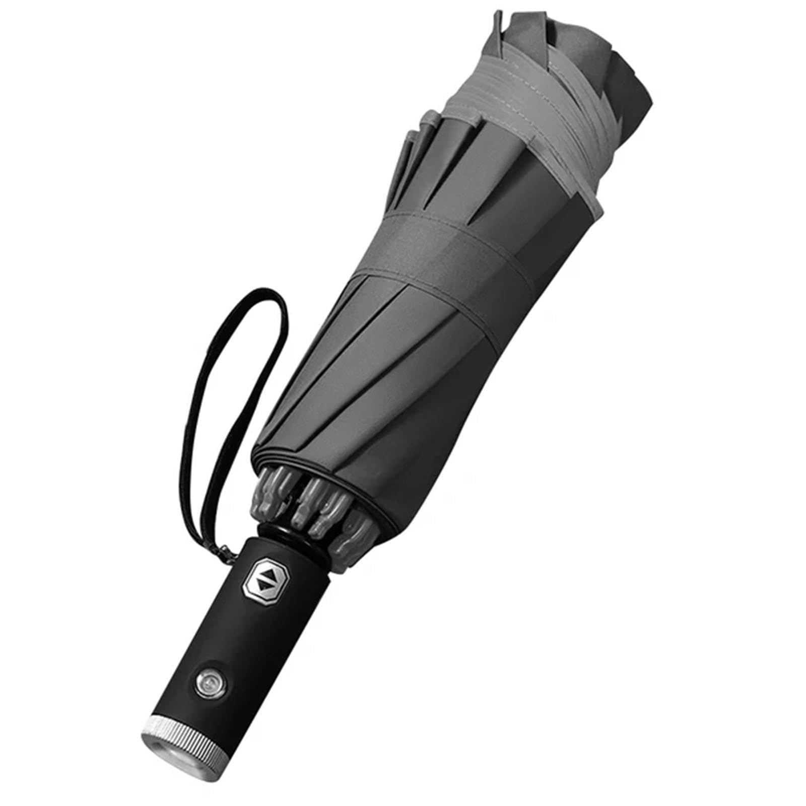 Ombrello Ombrello Da Viaggio Completamente Automatico Con Luce Led Con Ombrelli Uv Riflettenti Della Striscia