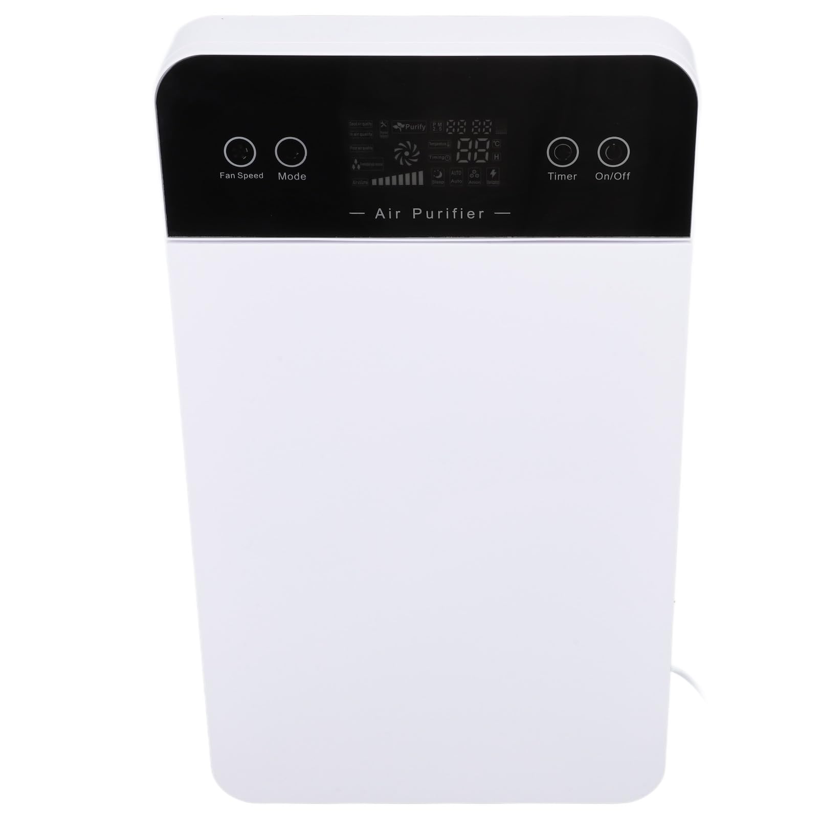 Purificatore d'aria con telecomando, display LCD, ionizzatore per casa, ufficio, presa europea, 220 V, 45 W