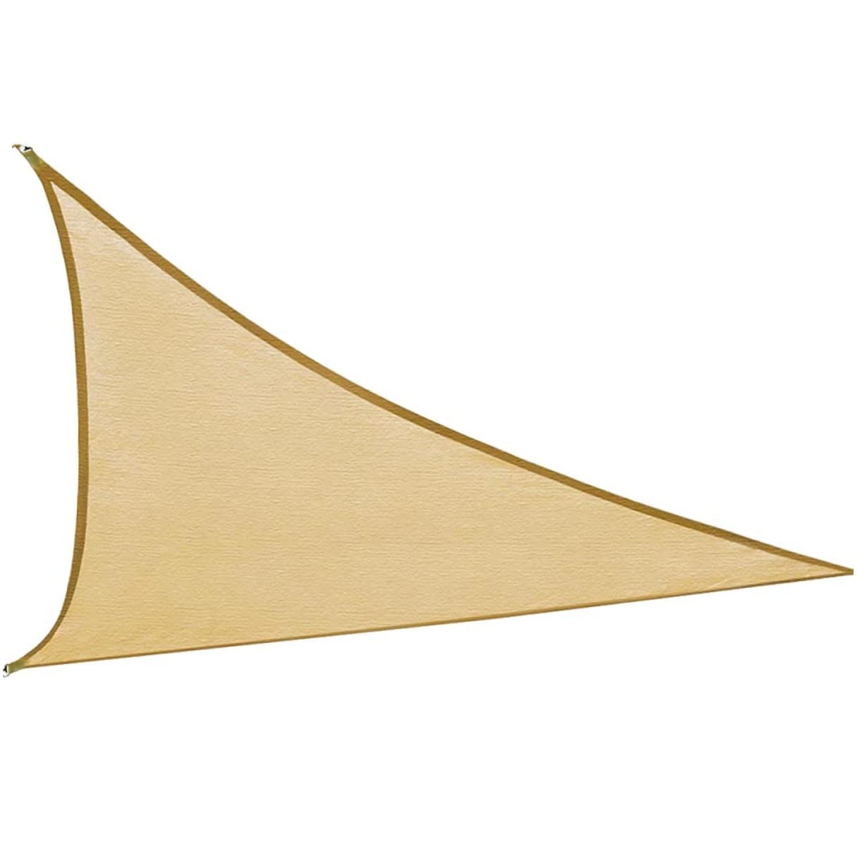 Sun Shade Sail Triangolare Pe Beige UV Block con Corda | Atmosfera Estiva, per Piscina e Prato, Installazione Facile, Uso Tutto L'anno