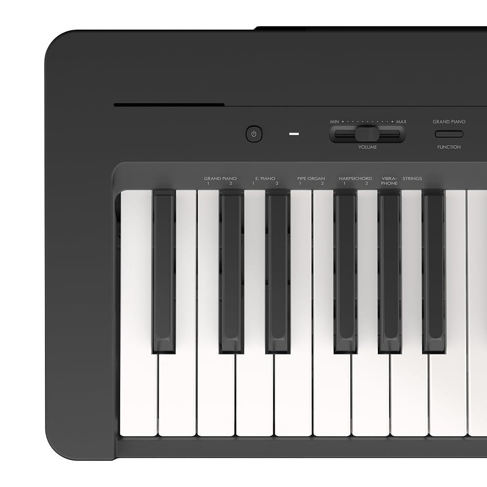 Piano Digital P 143B Preto 88 Teclas Sensitivas Com Fonte e Pedal