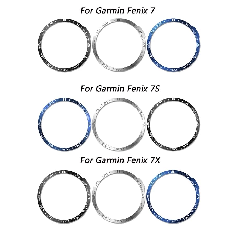 Protector antiarañazos Garmin Fenix 7X bisel metálico anticaídas para reloj 6