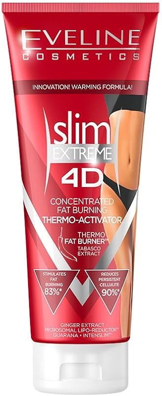 EVELINE COSMETICS Slim Extreme 3D Sérum Corporal com Efeito Termoativo, 250 g