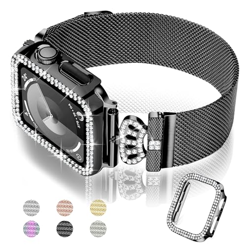 Bracelet magnétique Apple Watch femme pour briller en soirée et au bureau