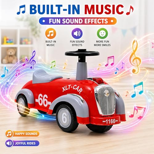 Image of Webby Ride On Car for Kids | Toys car | Push Car | Cycle | Birthday Gift | Ride on Toys with Music for Kid's 1-3 Years Old | Ride on for Kids | Ride on Car | Ride on Toys for 1 + Year Old