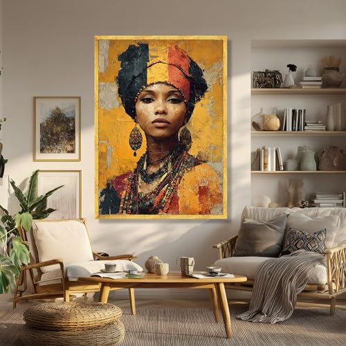 Décoration intérieure culturelle célébrant l'art africain vibrant