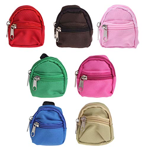 Mini-Puppen-Rucksack, Tasche, Zubehör, Spielzeug, niedlich, für Kinder, 7 Farben