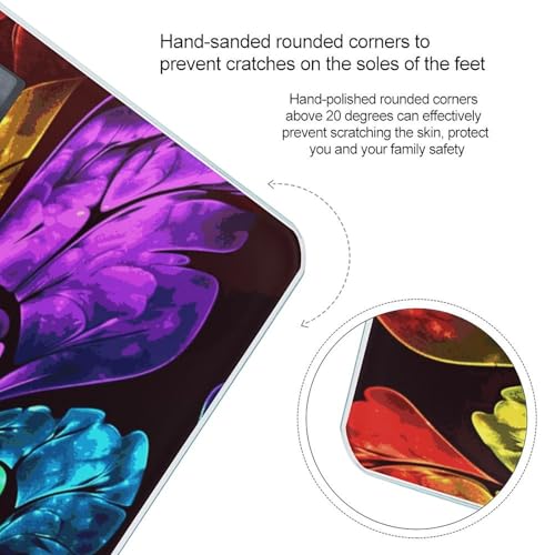 Báscula de baño digital Rainbow Butterfly smart con pantalla grande miniatura 4