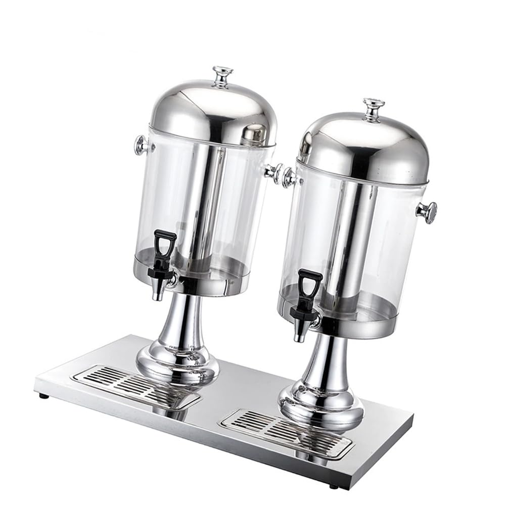 Distributeur de boissons en verre de haute qualité avec élégant stand d'or 16L