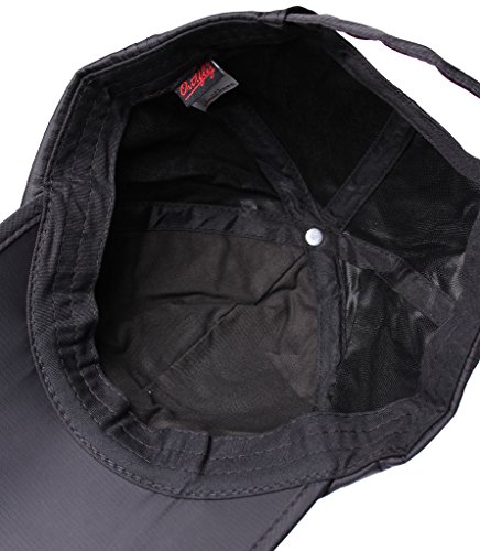 Sumolux Men Women Outdoor Rain Sun Waterproof Quick-Drying Long Brim Collapsible Portable Hat Black #TOP4