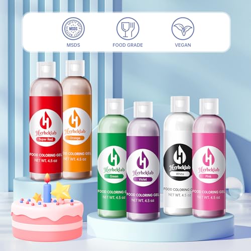 Image of Orange Gel Food Coloring - 4.5 oz Professional Grade Concentrated Food Dye, Gel Based Coloring for Icing, Baking, Cake Decorating & Cookies