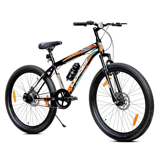 Leader Beast 24T Mountain Bicycle/Bike Without Gear Single Speed with Front Suspension and Dual Disc Brake for Men - Ideal for 10+ Years (Frame: 16 Inches)