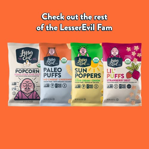 Lesserevil No Cheese Cheesiness Power Curls, Grain Free, Minimally Processed, Avocado Oil, Egg White Protein, 4 Oz, Pack Of 3 #TOP6