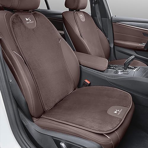 NURCIX Car Seat Backrest Anti-Slip Pad Cashmere Protector Cover for DS SPIRIT DS4S DS5 5LS DS3 DS4 DS6 DS7 DS9 WILD RUBIS Deesse,Mocha Brown-4pc
