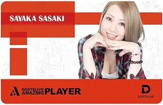 DARTSLIVE PLAYER GOODS 第三弾 佐々木沙綾香選手 ダーツ カード