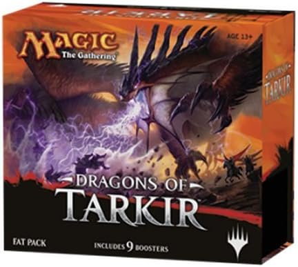 Magic The Gathering Dragons of Tarkir Fat Pack (Includes 9 Booster Packs & More!)