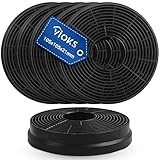 VIOKS Kohlefilter Dunstabzugshaube Filter Rund Set 6x Ersatz für Respekta MIZ0058 105mmØ - Respekta Aktivkohlefilter Dunstabzugshaube Kohlefilter