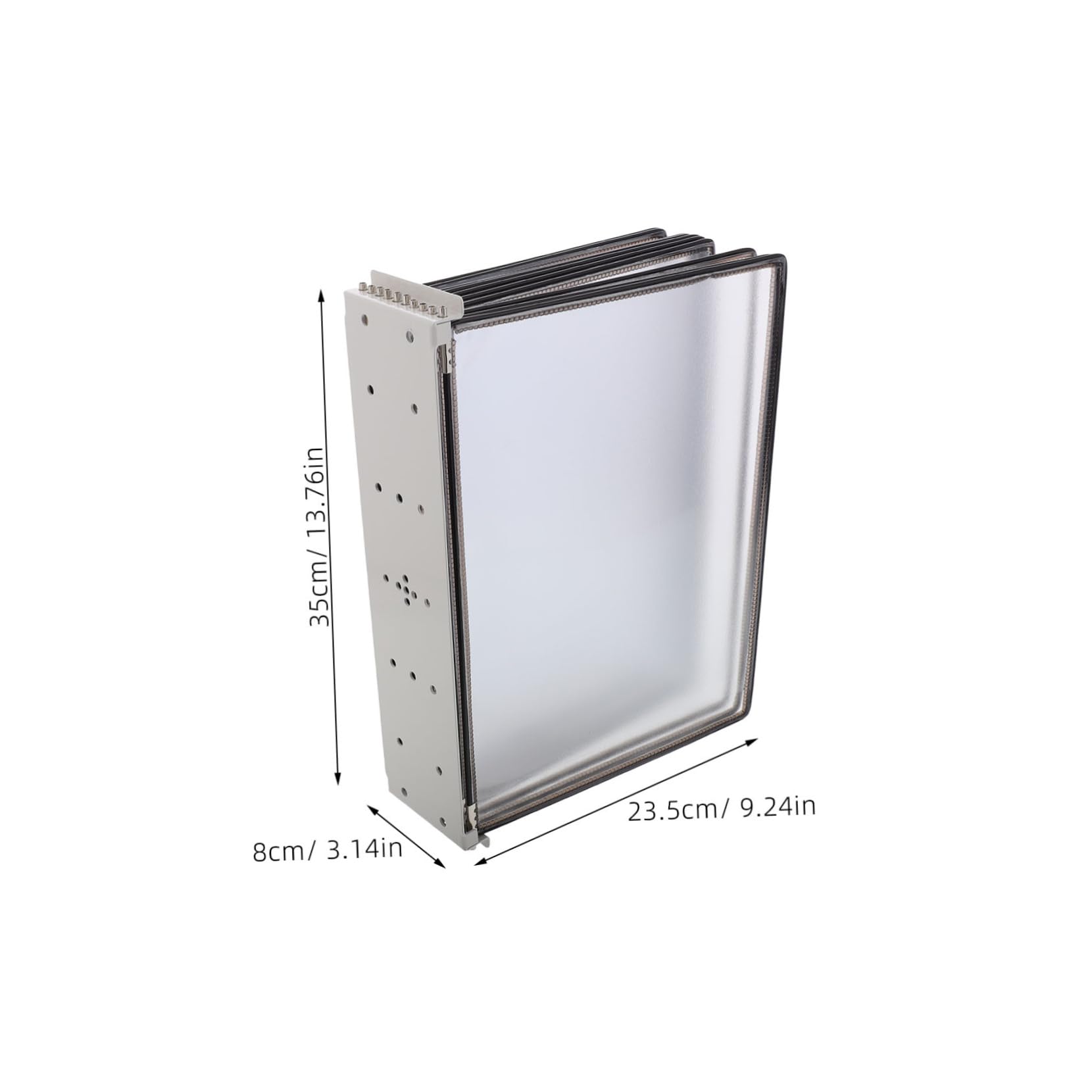 Garneck Efficient Office Wall Organizer 10-page Storage Pouch Display Wall-mounted File Holder System Rack