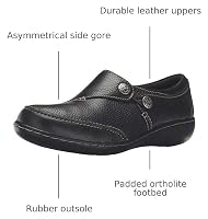 Clarks Women's Ashland Lane Q Slip-on Loafer, Black, 6 M US — image 3