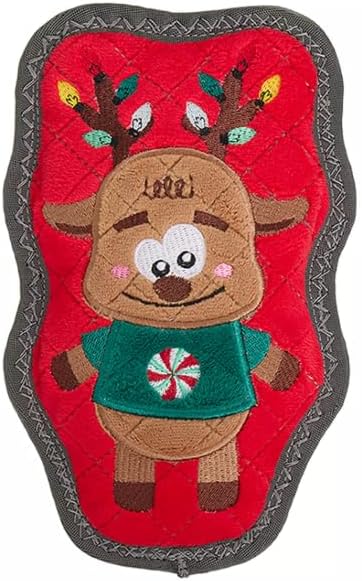 Joyhound Christmas Dog Toy Rip Roarin' Tough Plush Reindeer Holiday Squeaker Dog Toy - Aggressive Chewers