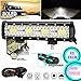 RUILITECH 12" 240W LED Combo Flood Spot Barre de Travail Phares Projecteur Pour Véhicule Tout-terrain Atv Camion SUV Bateau Chantier Tracteur Agricole Remorque + Câblage Kits