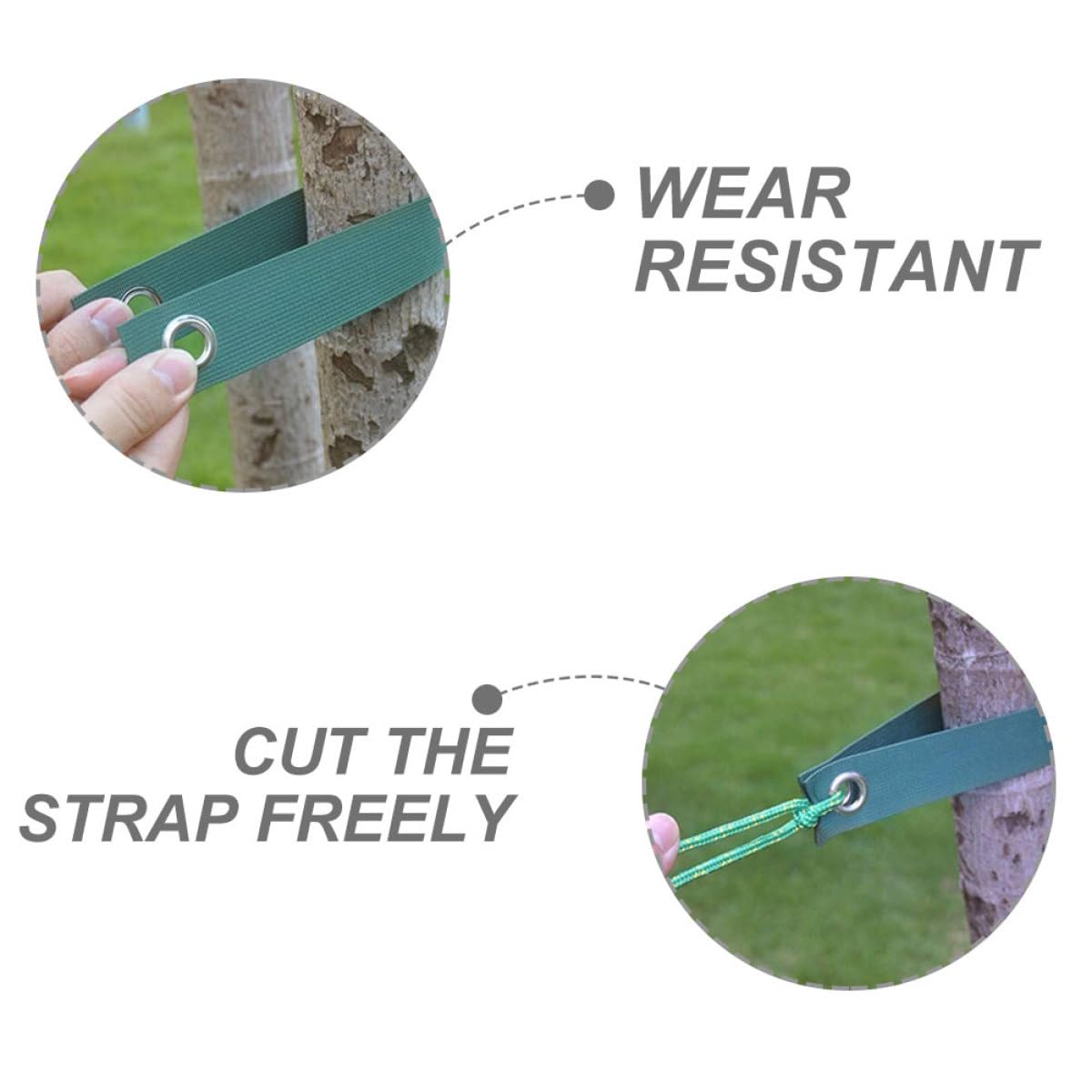 Homoyoyo Baumstützgurt aus Robustem Canvas 3cm Breit 2mm 20m lang Pflanzenstützband zur Befestigung und Unterstützung von Bäumen und Sträuchern im Garten