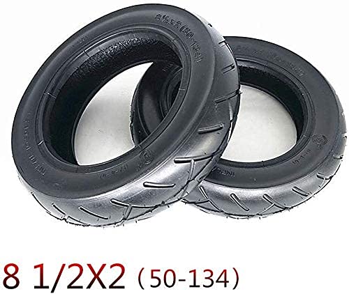 Neumáticos para patinetes eléctricos,8.5 pulgadas 8 1/2X2 (50-134) Neumáticos internos y externos engrosados,Neumáticos sólidos 8.5X2 a prueba de explosiones,Aptos para patinetes eléctricos/carros de