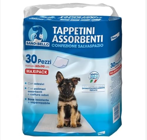 Sano e Bello Tappetini Assorbenti Cane (60X90 30