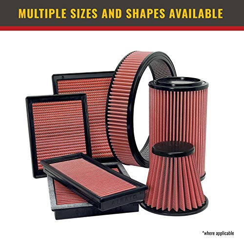 Image of Airaid 720-473 Universal Clamp-On Air Filter: Oval Tapered; 6 in (152 mm) Flange ID; 6.5 in (165 mm) Height; 10.25 in x 7.313 in (260 mm x 186 mm) Base; 5.625 in x 2.625 in (143 mm x67 mm) Top