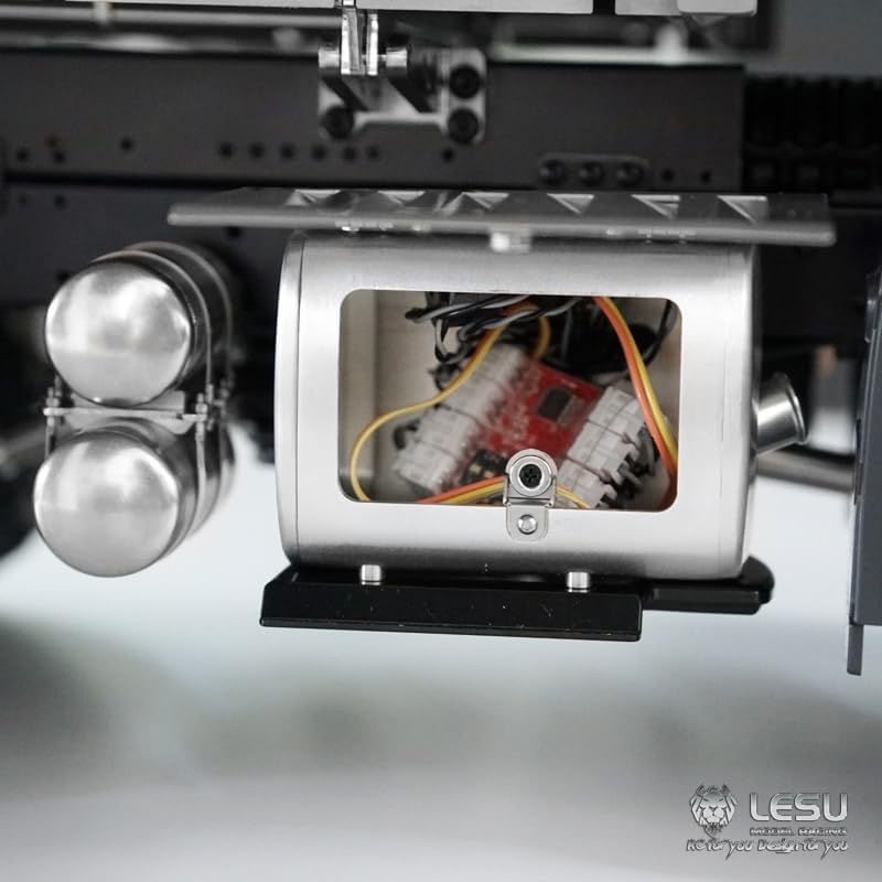 LESU RC 3-Ways Dumper Truck 6 * 6 1/14 for 3348 3Axles Motor Servo Model Car Light Sound System W/O Cabin Hobby Grade Model