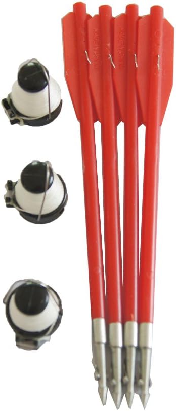 Metal Crossbow Bolts for Fishing with Fishing Line Wheel Set Pack of 4