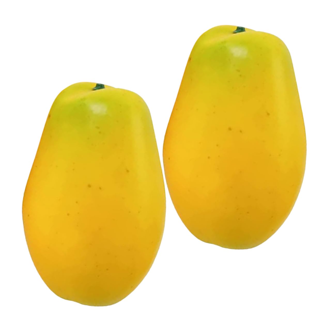 2pcs Simulated Papaya Toys Realistic Fake Pawpaws Papaya Accessories Papaya Centerpieces Party Table Decors Tabletop Papaya Decor Simulation Papaya Models Party Decors Yellow Foam