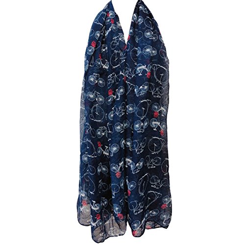 Wrapables® Lightweight Vintage Bicycle Long Scarf3