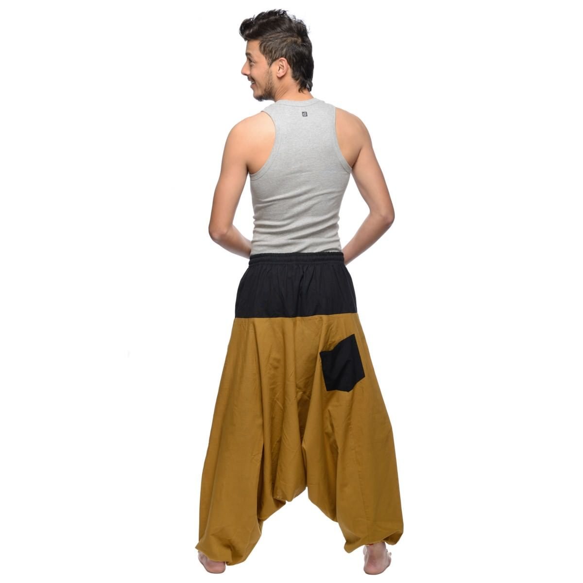 Simandra Haremshose Pumphose Aladinhose Pluderhose Yoga Goa Sarouel Baggy Aladin Freizeithose Herren