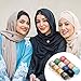 12 Pieces Hijab Magnetic Pin Round Magnetic Hijab Pins Buttons Multi Use Hijab Magnets for Women Scarf Knitwear Hats Lapel Safety, 12 Colors