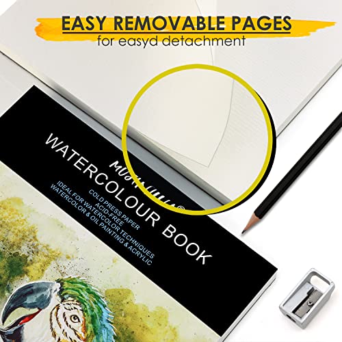 Mujinhua SCB-32 Watercolor Paper Pad 6.1"X8.7", 20 Sheets 140Lb/300Gsm thumb #3